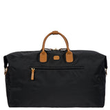 Bric's X-Collection 22-inch Deluxe Duffle Bag in durable fabric with leather accents and top handles.