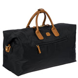 Bric's X-Collection 22-inch Deluxe Duffle bag in durable fabric with leather accents and a sturdy handle.