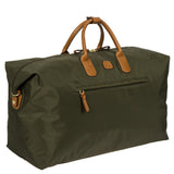 Bric's X-Collection 22-inch Deluxe Duffle Bag in durable fabric with leather accents and a top handle.