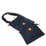 Bric's X-Collection 22-inch folding duffle bag in sleek fabric with handles and zipper closure, designed for travel.