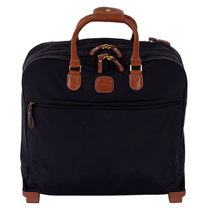 Bric's X-Collection Pilot Case bag with top handle and zip closure, made of durable fabric with sleek design and branding details.