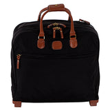 Bric's X-Collection pilot case bag with handle and zipper closure, sleek black design for travel and business use.
