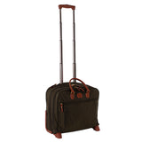 Bric's X-Collection Pilot Case bag with durable fabric and leather accents, featuring handle and zipper closure for travel.