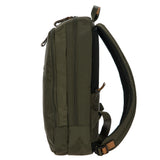 Bric's Metro backpack in black with adjustable shoulder straps, front zip pocket, and top handle for versatile carrying.