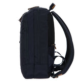 Bric's Metro backpack in black with adjustable shoulder straps and multiple compartments for travel and daily use.
