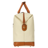 Bric's Firenze 18-inch cargo duffel bag in durable fabric with leather accents and top handles for everyday travel.