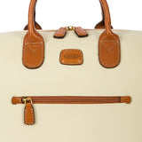 Bric's Firenze 18-inch cargo duffel bag with durable fabric and leather accents, shown in a neutral color.