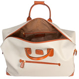 Bric's Firenze 22-inch navy cargo duffel bag with sturdy handles and spacious main compartment for travel or gym use.
