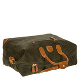 Bric's Life 18-inch cargo duffel bag in durable fabric with top handles and a zippered main compartment.