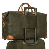 Bric's Life 22-inch cargo duffel bag in durable fabric with zipper compartments and top handles for travel and storage.