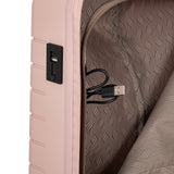 Bric's B|Y Ulisse 21-inch expandable spinner luggage with durable exterior and multiple compartments for travel.