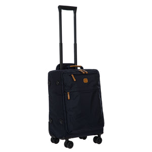 Bric's X-Collection 21-inch carry-on spinner luggage with hard shell, four wheels, and telescopic handle in sleek design