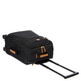 Bric's X-Collection 21-inch carry-on spinner luggage with four wheels, hard shell, and extendable handle in sleek design