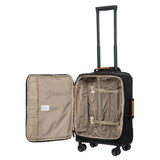 Bric's X-Collection 21-inch carry-on spinner luggage with durable hard-shell exterior and 4 smooth-rolling wheels.