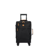 Bric's X-Collection 21-inch carry-on spinner luggage with four wheels and a sleek, durable design for travel.