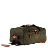Bric's X-Collection 21-inch rolling duffle luggage with durable fabric and extendable handle, in sleek design.