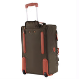 Bric's X-Collection 21-inch rolling duffle luggage with durable fabric and adjustable handle, in a sleek travel design.