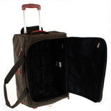 Bric's X-Collection 21-inch rolling duffle luggage with adjustable handle and multiple compartments in sleek design