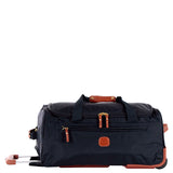 Bric's X-Collection 21-inch rolling duffle luggage with durable nylon exterior and retractable handle in a sleek design