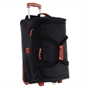 Bric's X-Collection 21-inch rolling duffle luggage with sturdy wheels and sleek design, made of durable material.