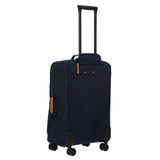 Bric's X-Collection checked 30-inch spinner luggage with durable fabric and four wheels, designed for travel convenience.