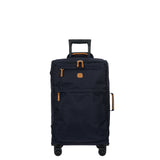 Bric's X-Collection checked 30-inch spinner luggage with durable fabric and four wheels, designed for stylish travel.