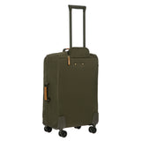 Bric's X-Collection checked 30-inch spinner luggage with durable fabric and four-wheel mobility for travel.