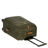 Bric's X-Collection checked 30-inch spinner luggage with durable hard shell and four wheels for easy travel.