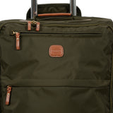 Bric's X-Collection checked 30-inch spinner luggage with durable fabric and four wheels for easy travel.
