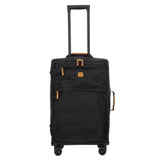 Bric's X-Collection checked 30-inch spinner luggage with durable hard shell and four wheels for easy travel.