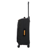 Bric's X-Collection checked 30-inch spinner luggage with a modern design and durable wheels, suitable for travel.