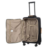 Bric's X-Collection checked 30-inch spinner luggage with durable wheels and sturdy handle, designed for travel.