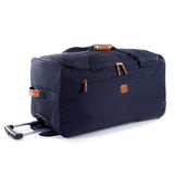 Bric's X-Collection 28-inch rolling duffle luggage with sturdy wheels and handle, in sleek design for travel.