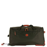 Bric's X-Collection 28-inch rolling duffle luggage with handle and wheels, lightweight travel bag in durable material.