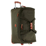 Bric's X-Collection 28-inch rolling duffle luggage with durable fabric and handle, designed for travel and easy mobility.