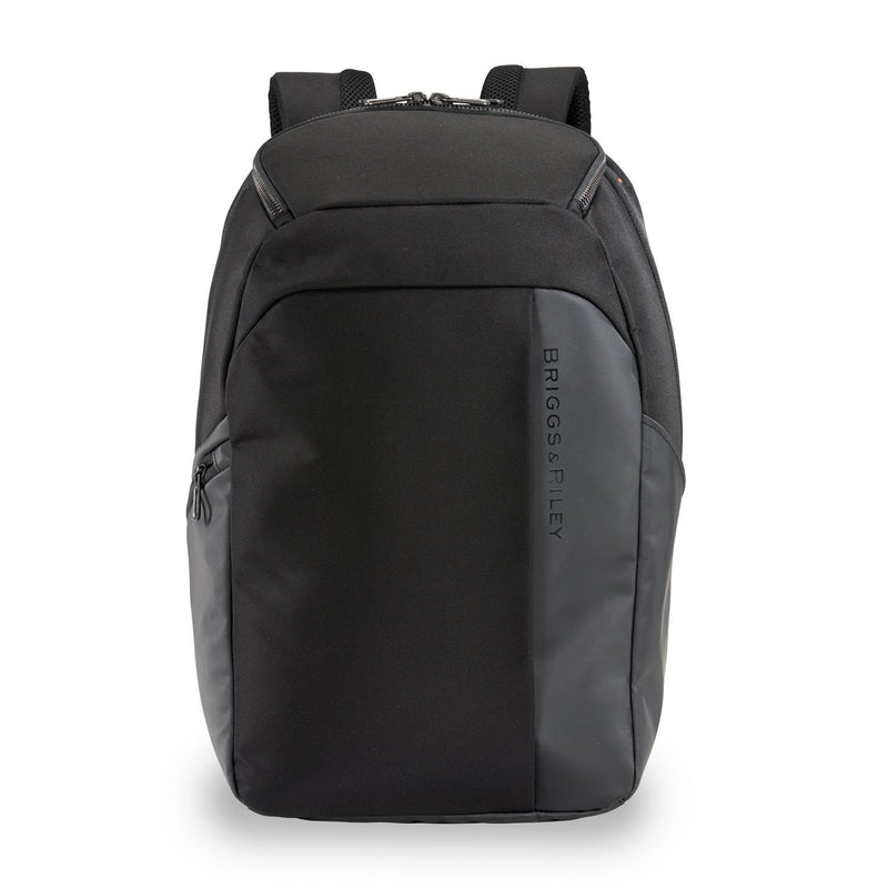 Briggs & Riley ZDX Cargo Backpack with multiple compartments, padded shoulder straps, and durable design for travel and daily use.