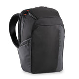Briggs & Riley ZDX Cargo Backpack with multiple compartments, padded straps, and sleek black design for travel and daily use.