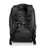Briggs & Riley ZDX Cargo Backpack with multiple compartments, padded straps, and sleek design for travel and daily use.