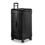 Briggs & Riley Torq extra large checked luggage trunk spinner with durable hard shell and multiple spinner wheels for easy travel.