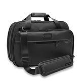 Briggs & Riley Baseline expandable cabin bag duffel with multiple compartments and sturdy handle, ideal for travel.