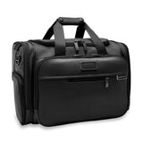 Briggs & Riley Baseline underseat duffel bag with spacious interior and carry handles, designed for travel convenience.