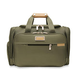 Briggs & Riley Baseline underseat duffel bag with multiple compartments and padded handle, ideal for travel and carry-on convenience.