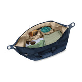 Briggs & Riley Baseline Weekender Duffle bag in black with sturdy handles and zipper closure, designed for travel and weekend trips.