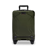 Briggs & Riley Torq domestic carry-on spinner suitcase with durable hard shell and 4 swivel wheels for easy travel.
