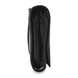 Briggs & Riley Baseline Slim Hangable Toiletry Kit showing compact black fabric with hanging hook and multiple compartments.
