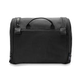 Briggs & Riley Baseline Deluxe Hangable Toiletry Kit with zippered compartments and hanging hook for travel organization.