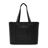 Briggs & Riley Baseline Traveler Tote bag with leather handles and multiple compartments, designed for travel and everyday use.