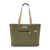 Briggs & Riley Baseline traveler tote bag with adjustable straps, multiple compartments, and durable fabric for travel and daily use.
