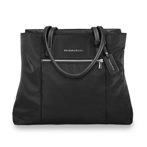 Briggs & Riley Rhapsody Essential Tote bag with sleek black design, sturdy handles, and spacious interior for everyday essentials.