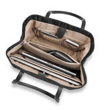 Briggs & Riley Rhapsody Essential Tote bag with sleek black design, multiple compartments, and sturdy handles for everyday use.